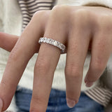 Diamond Eternity Fashion Ring 3.50 ct TCW, White Gold 14K