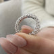 Diamond Eternity Fashion Ring 3.50 ct TCW, White Gold 14K