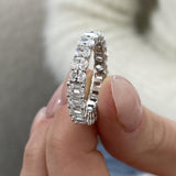 Diamond Eternity Fashion Ring 3.50 ct TCW, White Gold 14K