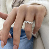 Diamond Stackable Fashion Ring 1.30 ct TCW, White Gold 14K