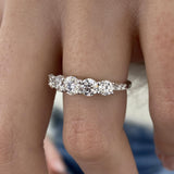 Diamond Stackable Fashion Ring 1.30 ct TCW, White Gold 14K