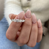 Diamond Stackable Fashion Ring 1.30 ct TCW, White Gold 14K