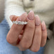 Diamond Stackable Fashion Ring 1.30 ct TCW, White Gold 14K