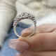 Diamond Stackable Fashion Ring 1.30 ct TCW, White Gold 14K