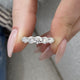 Diamond Stackable Fashion Ring 1.30 ct TCW, White Gold 14K