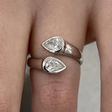 Diamond Wrap Ring 0.7 ct White Gold