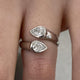 Diamond Wrap Ring 0.7 ct White Gold