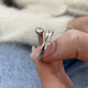 Toi-et Moi Ring 0.8 ct TCW , Solid Gold 14k