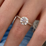 Solitaire with Pave Band
