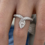 Diamond Band Ring 1.4 ct White Gold