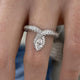 Diamond Band Ring 1.4 ct White Gold