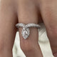 Diamond Statement Ring 1.50 Carat White Gold 14K