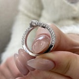 Diamond Statement Ring 1.50 Carat White Gold 14K