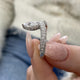 Diamond Statement Ring 1.50 Carat White Gold 14K