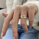 Diamond Wrap Ring 1.05 Carat Yellow Gold 14K