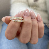Diamond Wrap Ring 1.05 Carat Yellow Gold 14K