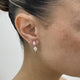 Diamond Jacket Earrings 1.8 ct White Gold