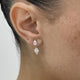 Diamond Jacket Earrings 1.9 ct White Gold