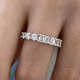 Diamond Eternity Ring 3.6 ct White Gold