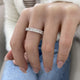 Diamond Eternity Fashion Ring 3.60 ct TCW, White Gold 14K