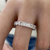 Diamond Eternity Fashion Ring 3.60 ct TCW, White Gold 14K
