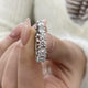 Diamond Eternity Fashion Ring 3.60 ct TCW, White Gold 14K
