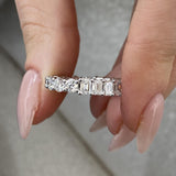 Diamond Eternity Fashion Ring 3.60 ct TCW, White Gold 14K