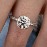 Solitaire with Pave Band