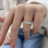 Diamond Diamond Band Fashion Ring 1.50 ct TCW, White Gold 14K