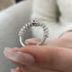 Diamond Diamond Band Fashion Ring 1.50 ct TCW, White Gold 14K