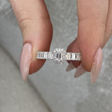 Diamond Diamond Band Fashion Ring 1.50 ct TCW, White Gold 14K