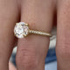 Solitaire with Pave Band