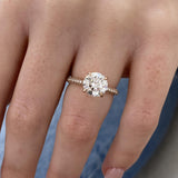 Solitaire with Pave Band
