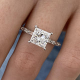Cadenza Engagement Ring 2.45 Carat White Gold