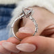 Cadenza Engagement Ring 2.45 Carat White Gold