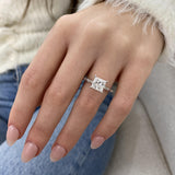 Cadenza Engagement Ring 2.45 Carat White Gold