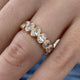Diamond Eternity Ring 4.12 Carat Rose Gold 14K