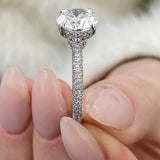 Solitaire with Pave Band