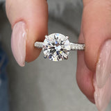 Auryn Engagement Ring 3 Carat White Gold