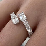 Diamond Wrap Fashion Ring 3 ct TCW, White Gold 14K