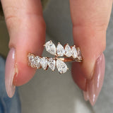 Diamond Wrap Fashion Ring 1.85 ct TCW, Rose Gold 14K