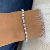 Diamond Tennis Bracelet 4.3 ct White Gold