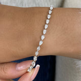 Diamond Tennis Bracelet 4.3 ct White Gold
