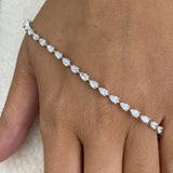 Diamond Tennis Bracelet 4.3 ct White Gold