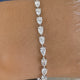 Diamond Tennis Bracelet 4.3 ct White Gold