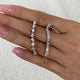 Diamond Drop Earrings 2.9 ct White Gold