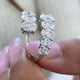 Diamond Ring 3.37 Carat White Gold 14K