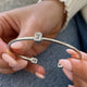 Diamond Bangle Bracelet 1 ct White Gold
