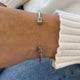 Diamond Bangle Bracelet 1.1 ct White Gold