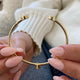 Diamond Bangle Bracelet 0.7 ct Yellow Gold